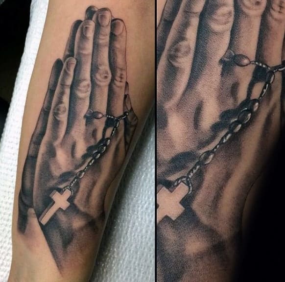 male-praying-hands-with-rosary-tattoos