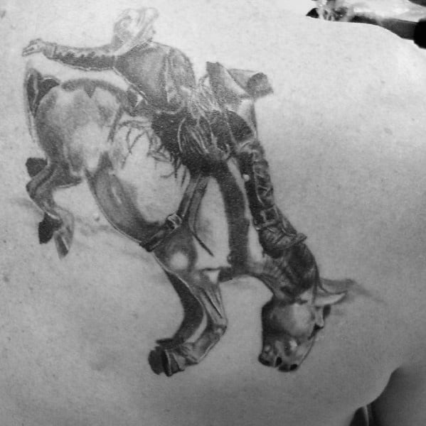 The bucking horse  Horse tattoo Cowboy tattoos Tattoos