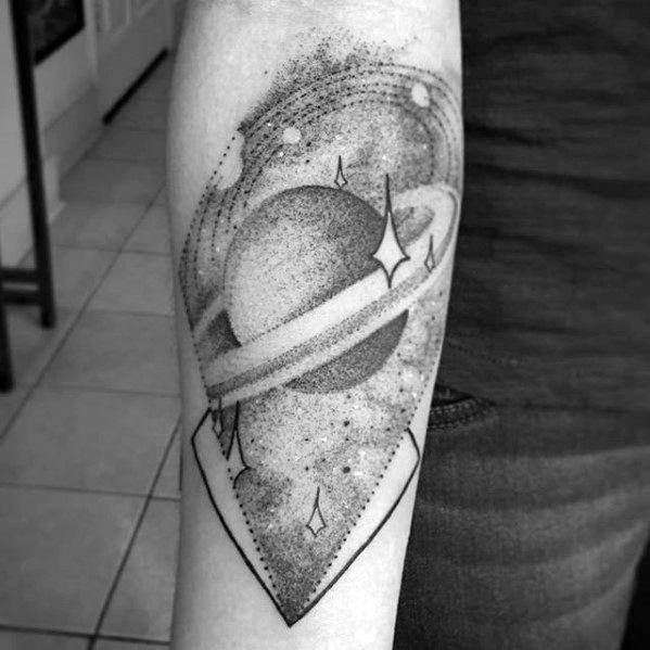 Male Saturn Tattoo Ideas