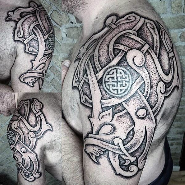 Half Arm Guys Valkyrie Tattoo