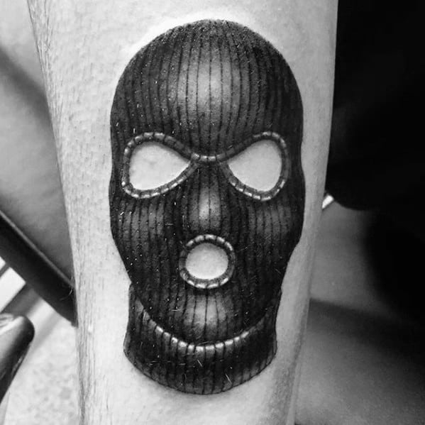 30 Ski Mask Tattoo Designs For Men Masked Ink Ideas