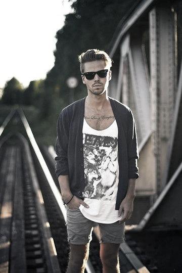 Male Summer Outfits Clothing Styles Graphic Tee With Shorts