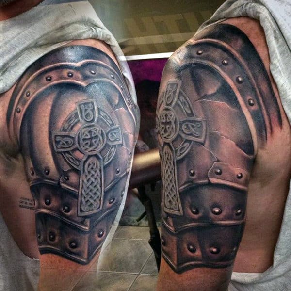 Pin by EBONI KRYSTLE on Tattoo sleeve  Shoulder armor tattoo Body armor  tattoo Armour tattoo  Body armor tattoo Armour tattoo Shoulder armor  tattoo