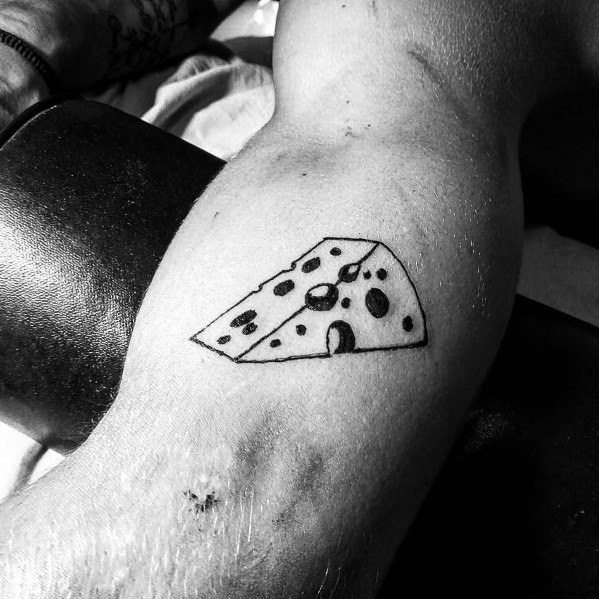 Male Tattoo Ideas Cheese Themed
