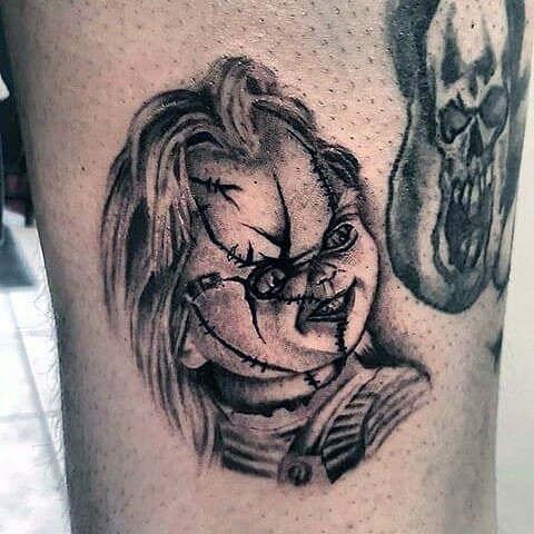 Male Tattoo Ideas Chucky Themed