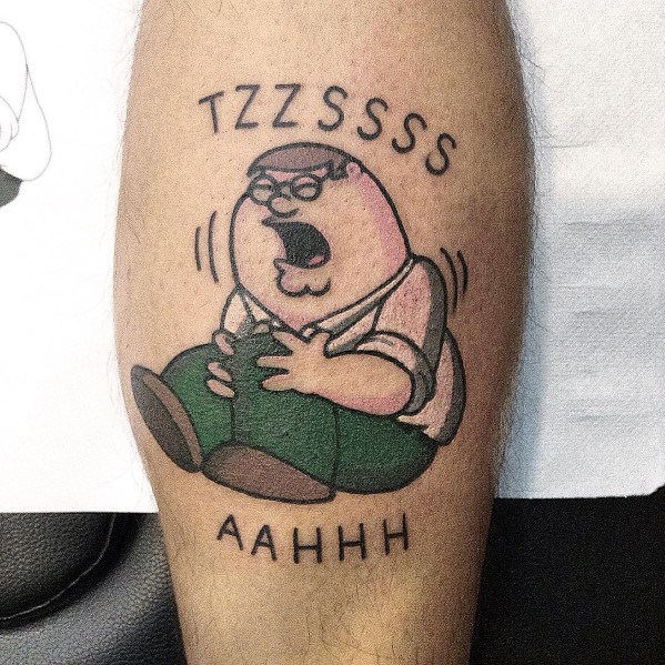 Male Tattoo Ideas Family Guy Themed.