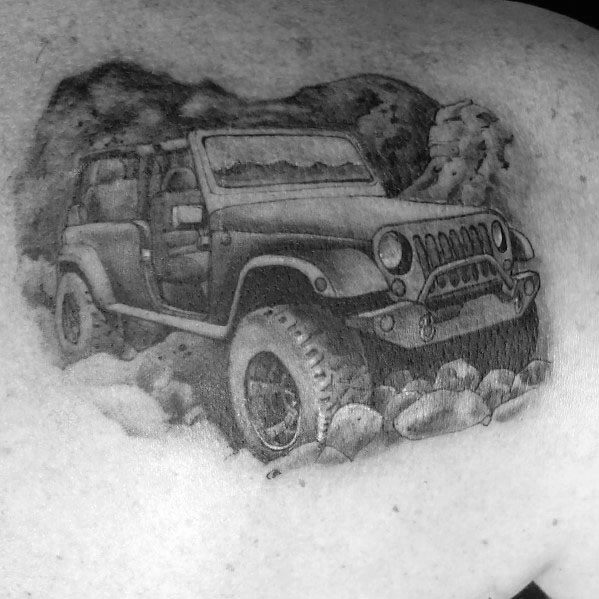 Male Tattoo Ideas Jeep Themed