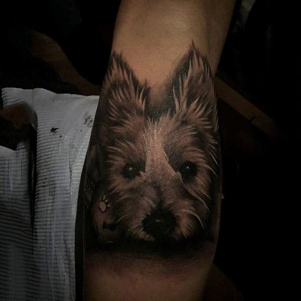 Male Tattoo West Highland White Terrier Dog