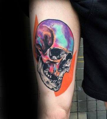 Male Tattoo With Trippy Design