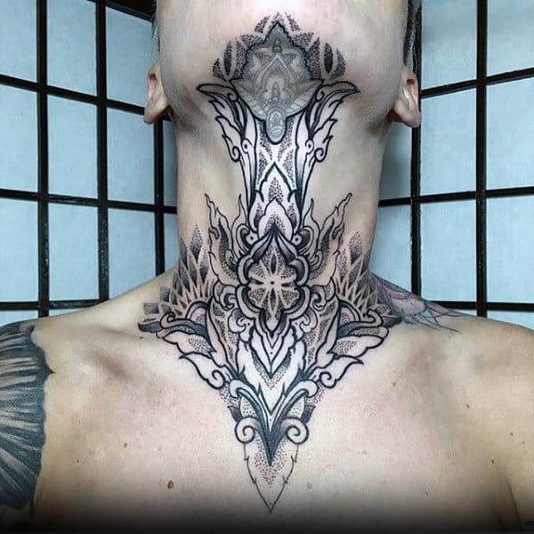 Image result for mens throat tattoo | Throat tattoo, Best neck tattoos,  Neck tattoo for guys