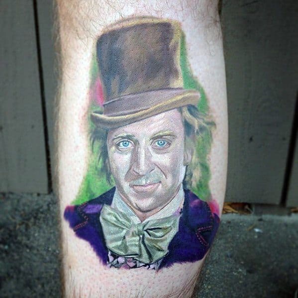 Male Willy Wonka Tattoo Design Inspiration
