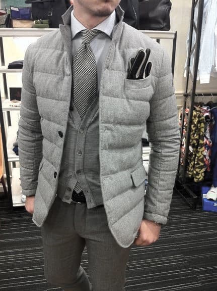 Male Winter Outfits Styles Grey Vest