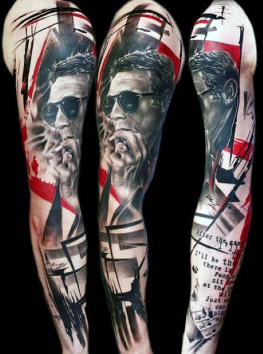 Male With Abstract Tattoo For Men Full Sleeve