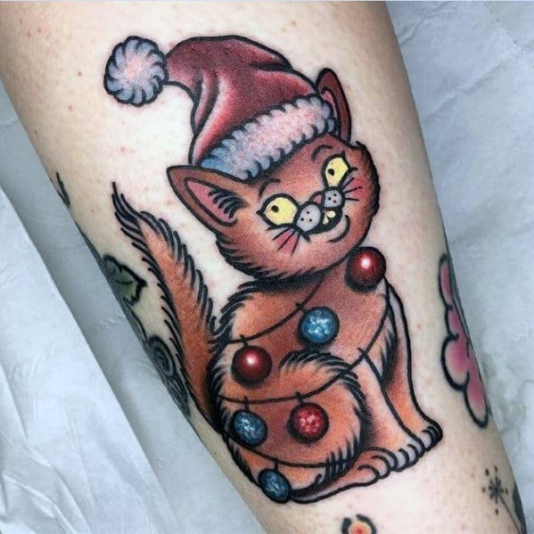 Male With Christmas Tattoos