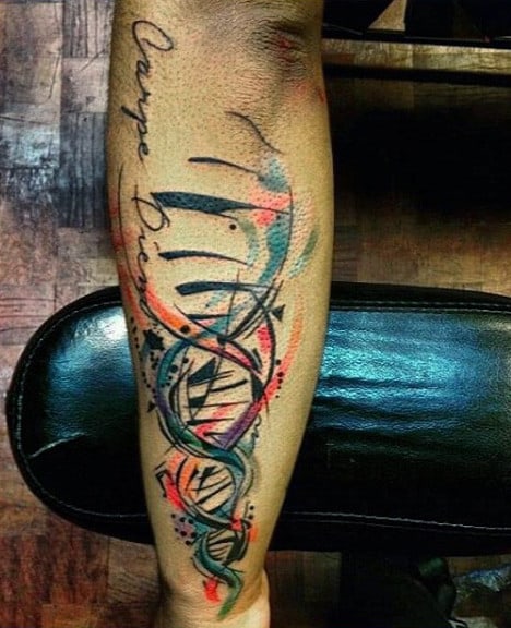 gay pride tattoo dna