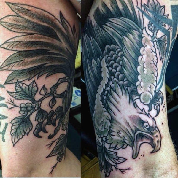 Males With Bicep Tattoos Eagle