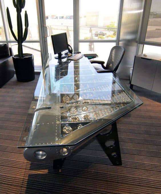 machinery glass table 