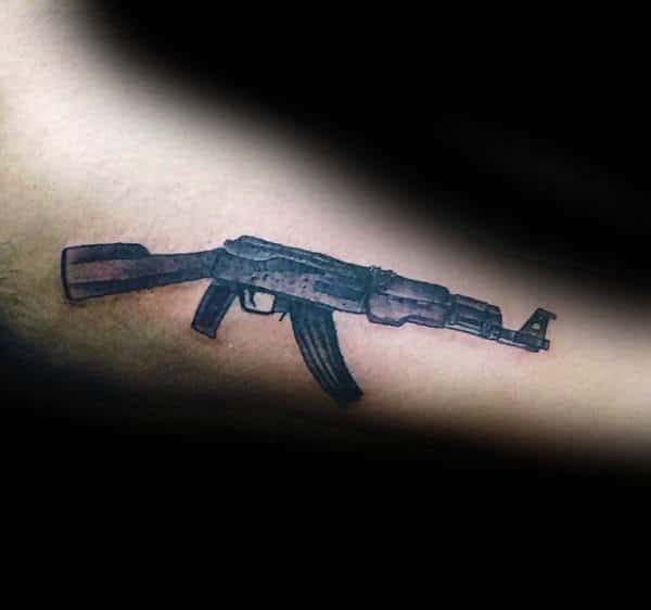 AK 47  gun tattoo done by  The Eagle Tattoos Studio  Facebook