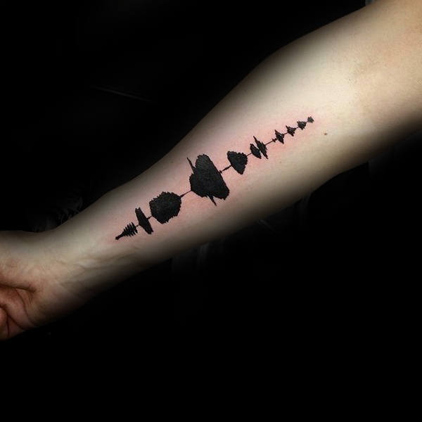 30 Soundwave Tattoo Designs For Men - Acoustic Ink Ideas