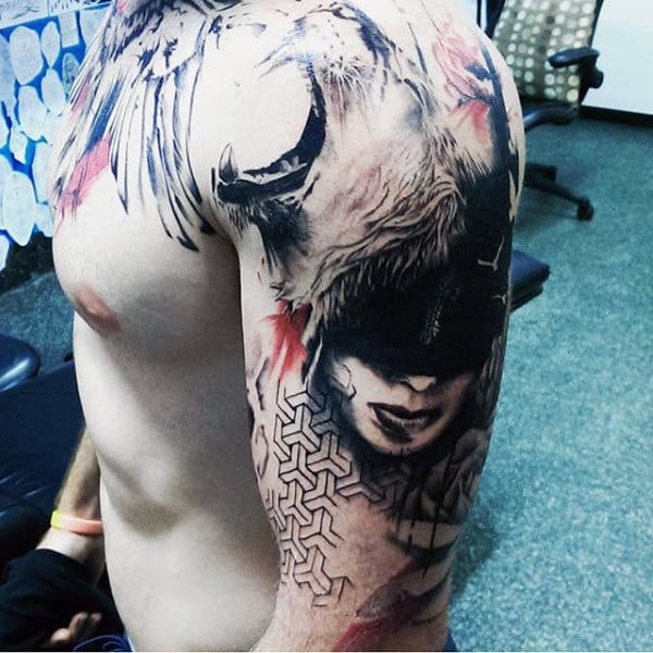 Man With Lion Paw Tattoo