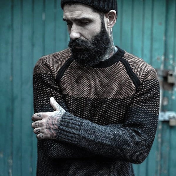 Man With Masculine Style Cool Beard