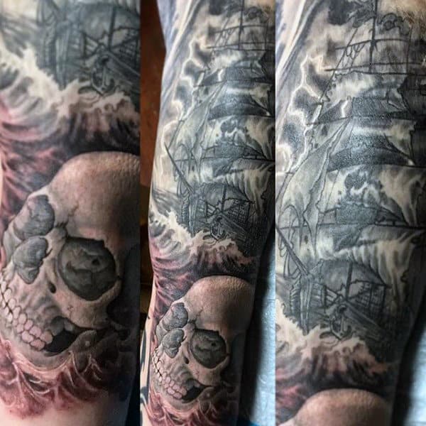 Man With Ship Tattoo Ideas