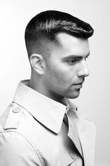 Man With Short Thick Old School Haircut