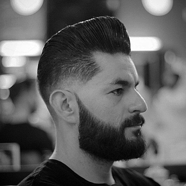 Man With Tapered Fade Haircut