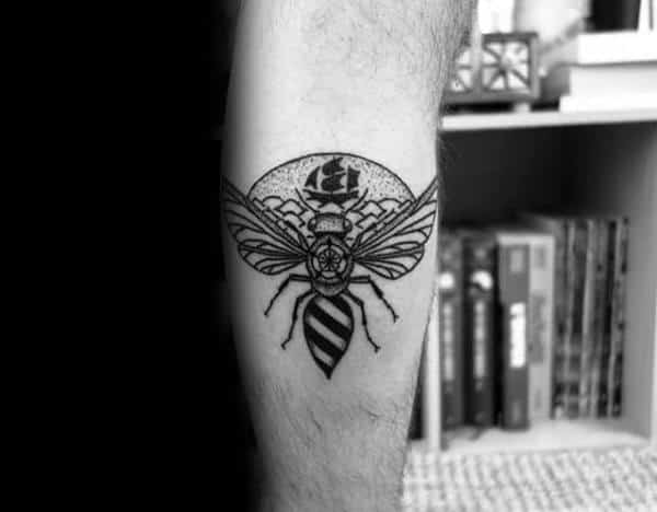 Cute Colorful Bee Tattoo Designs Guide  Black Poison Tattoos