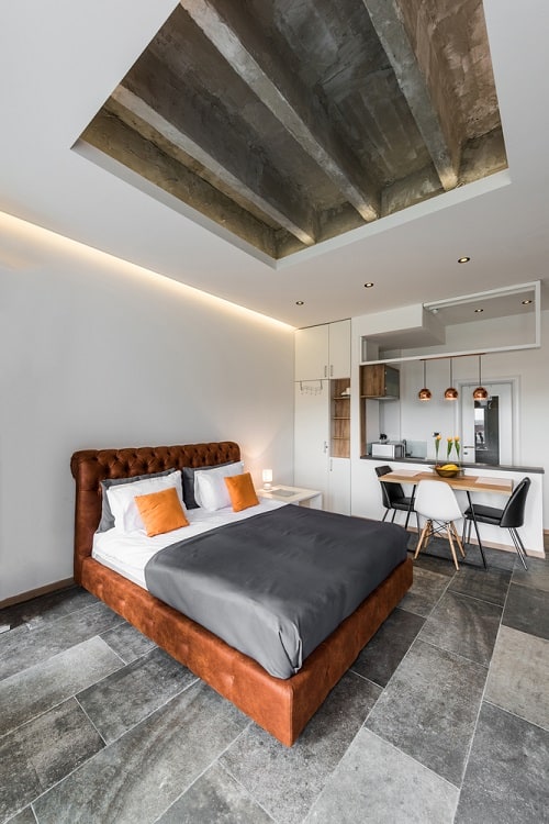 Mancave Modern Bedroom Ceiling Ideas