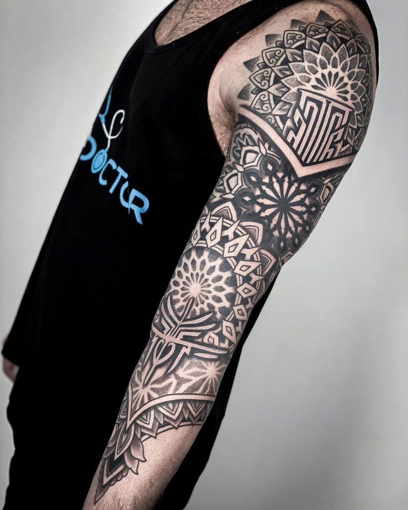 Black Ink Arm Tattoo Ideas and Designs