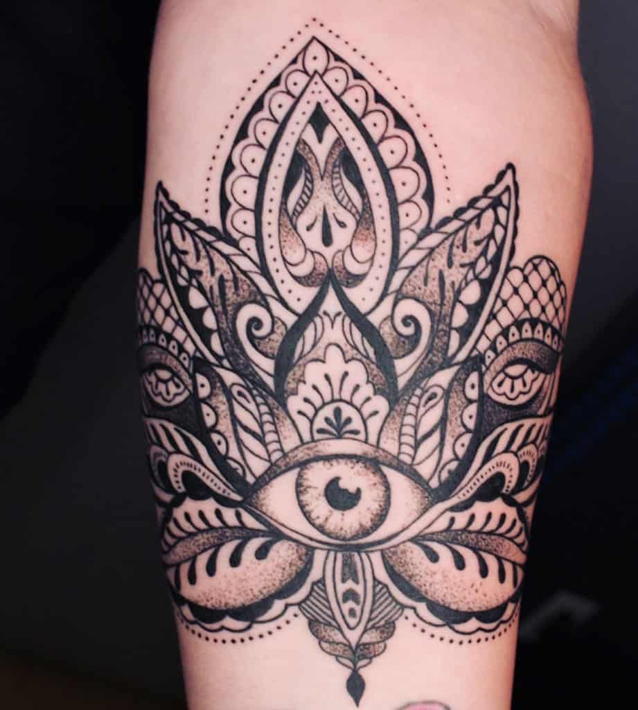 Mandala Black Work Tattoo