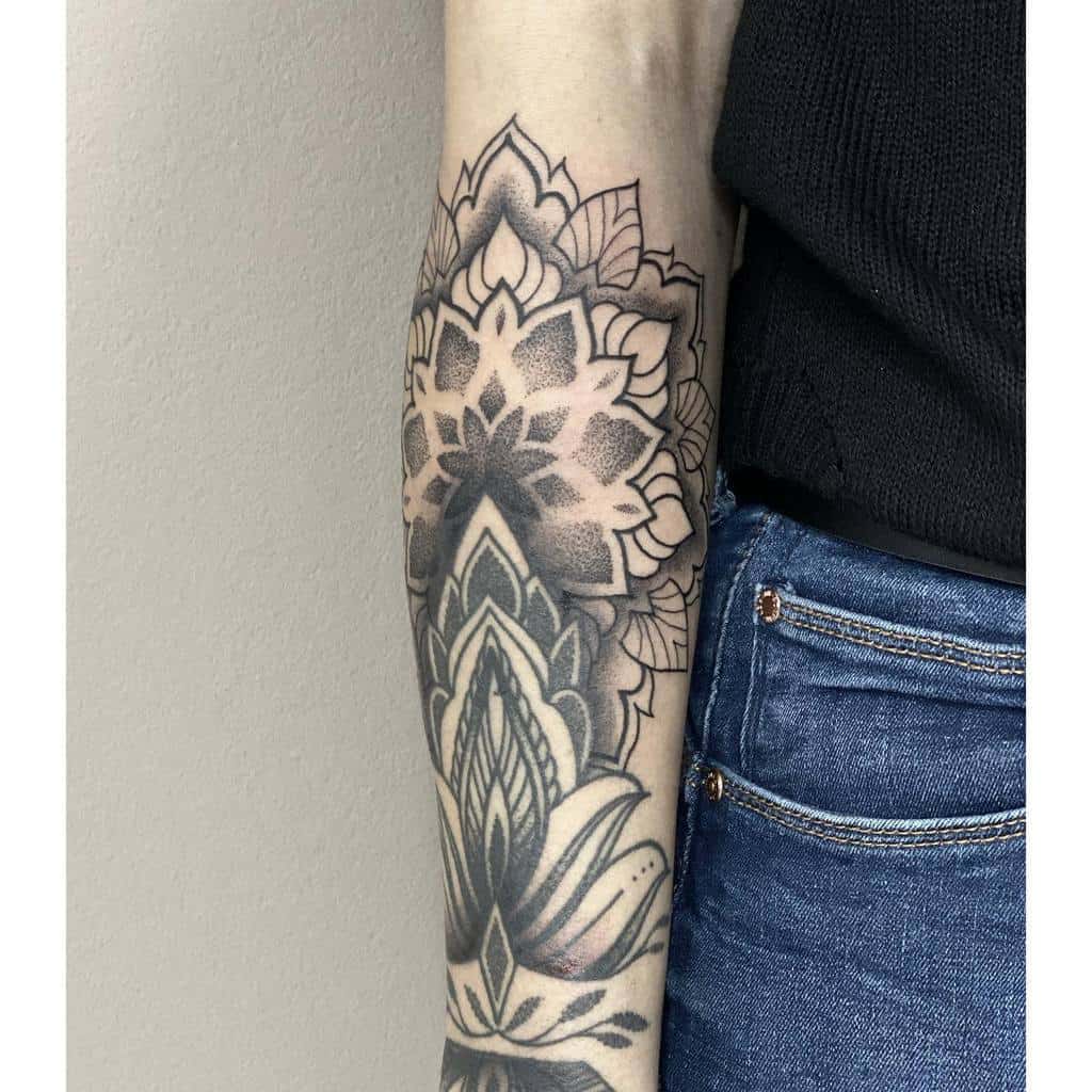 mandala forearm tattoos for women ofeliaoferma