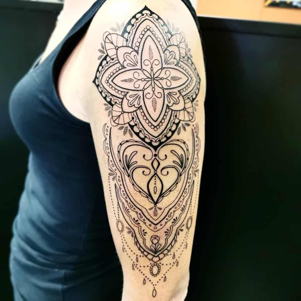 mandala upper arm tattoos for women fossland_tattoo