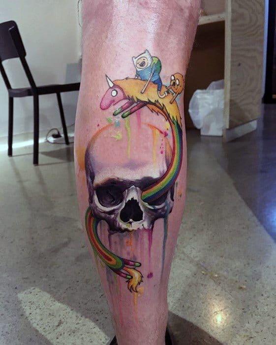 Manly Adventure Time Tattoo Design Ideas For Men