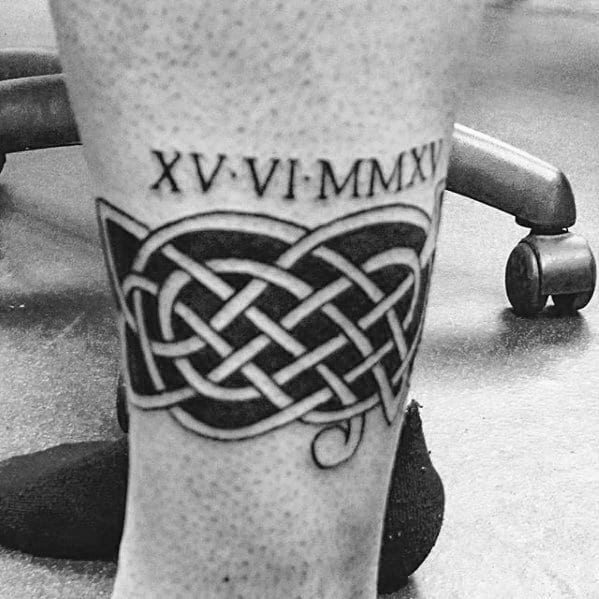 Manly Ankle Band Tattoo Design Ideas For Men Celtic Knots
