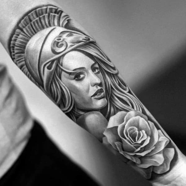 Manly Athena Tattoos For Males
