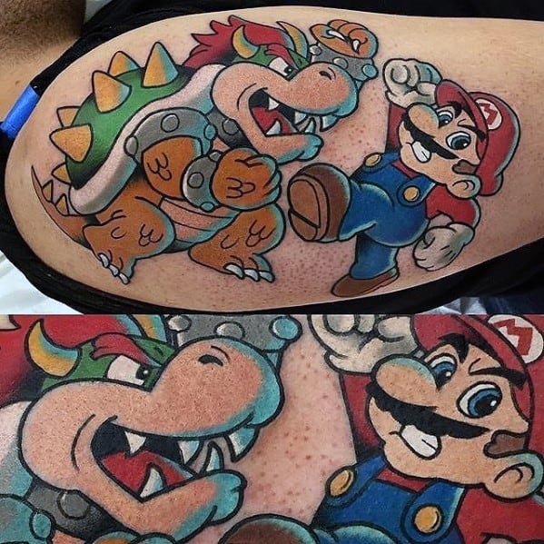Manly Bowser Tattoos For Males