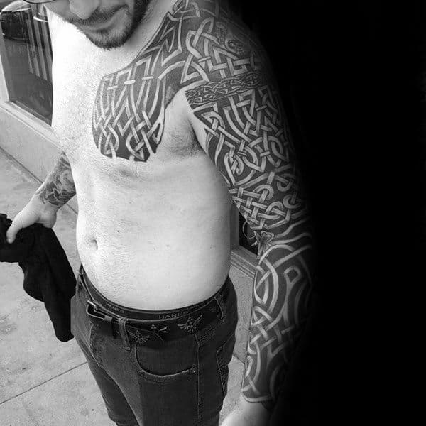 Manly Celtic Knots Male Full Sleeve Tattoo