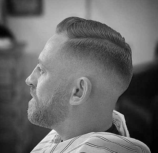 Manly Comb Over Taper Fade For Men