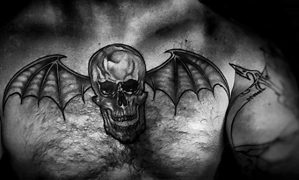 Skull Bat Wings Tattoo Wallpaper In Vector Format Royalty Free SVG  Cliparts Vectors And Stock Illustration Image 29655913