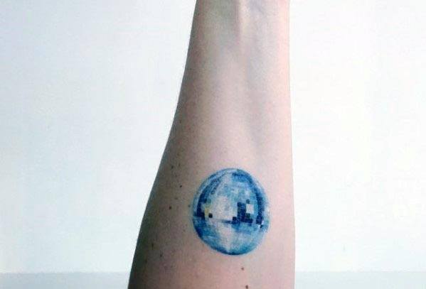Manly Disco Ball Tattoos For Males