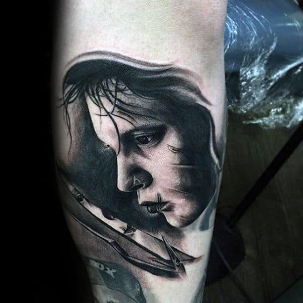 40 Edward Scissorhands Tattoo Designs For Men - Movie Ink Ideas