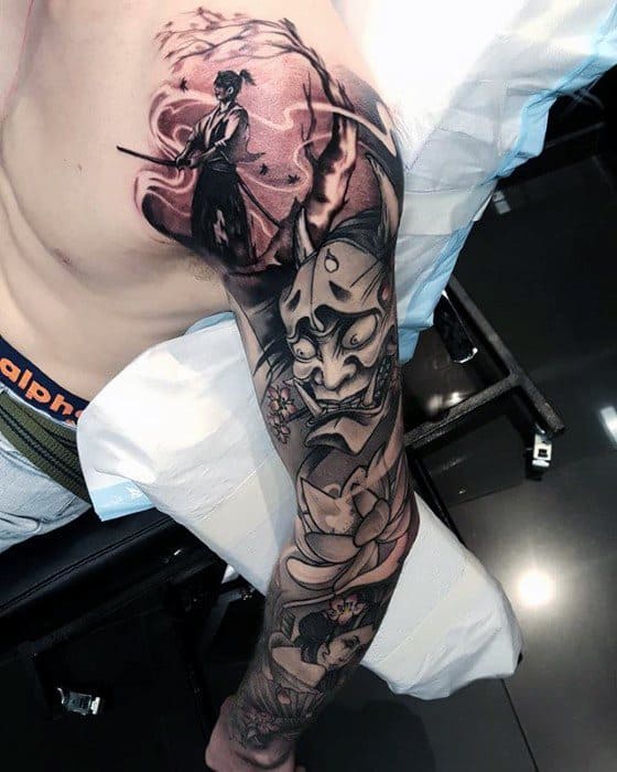 Manly Epic Sleeve Tattoo Design Ideas For Men