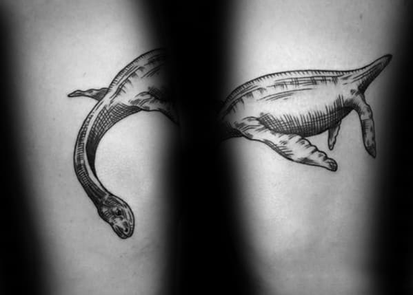 Manly Forearm Loch Ness Monster Tattoo Design Ideas For Men