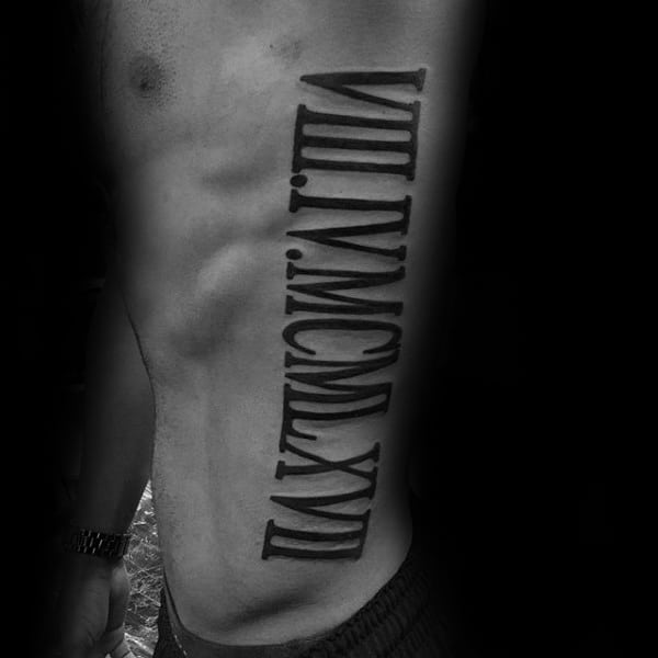100 Roman Numeral Tattoos For Men - Manly Numerical Ink Ideas