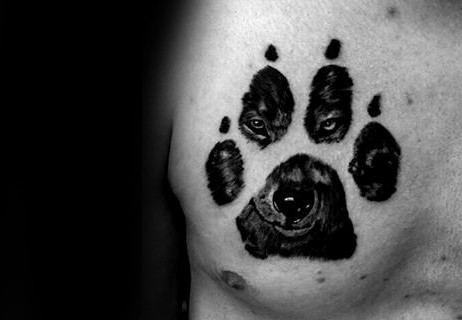 15 Coolest Paw Print Tattoo Designs  Styles At Life