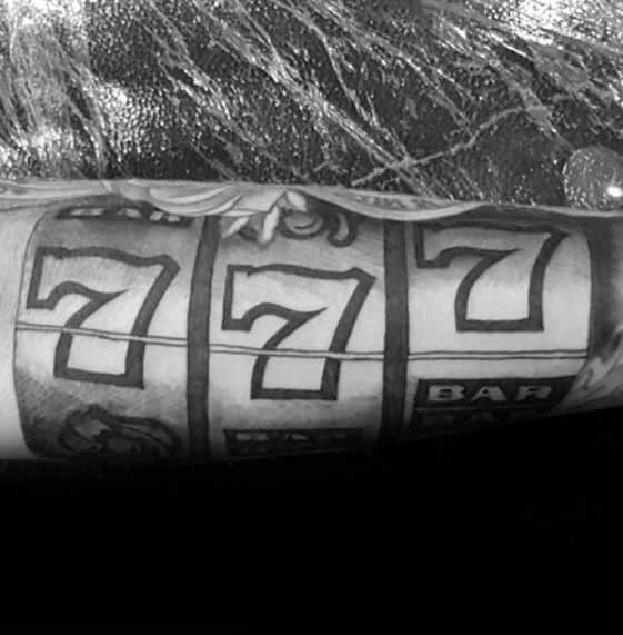 777 gambling tattoo