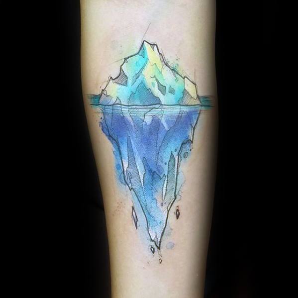 Manly Iceberg Tattoo Design Ideas For Men