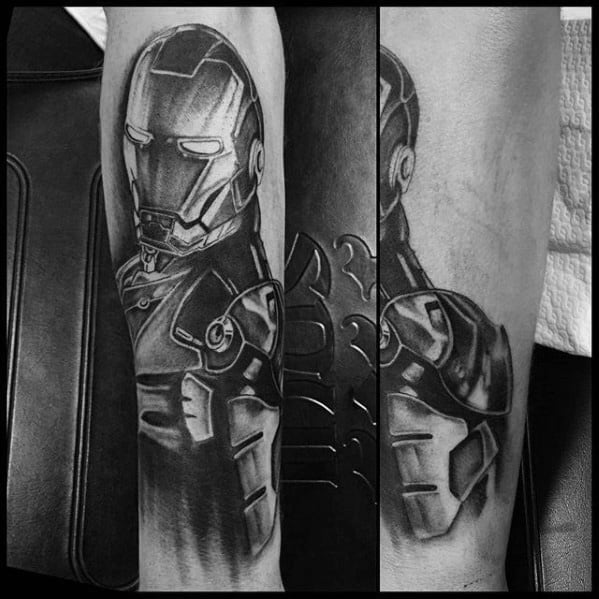 Manly Iron Man Tattoo Design Ideas For Men